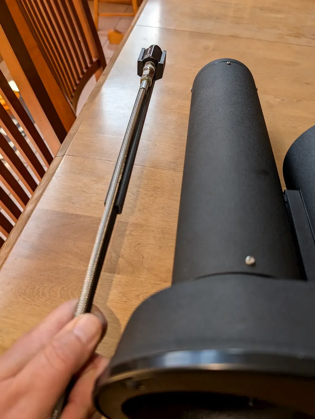 hose routed on the aarke pro